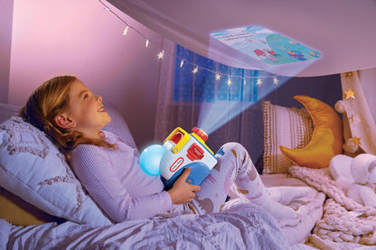Little Tikes Story Dream Machine Starter Pack with 3 Classic Fairytale Stories - Light, Sound, and Audio Projector for Kids - Includes 3 Stories and 1 Character - For Kids Ages 3+ Years