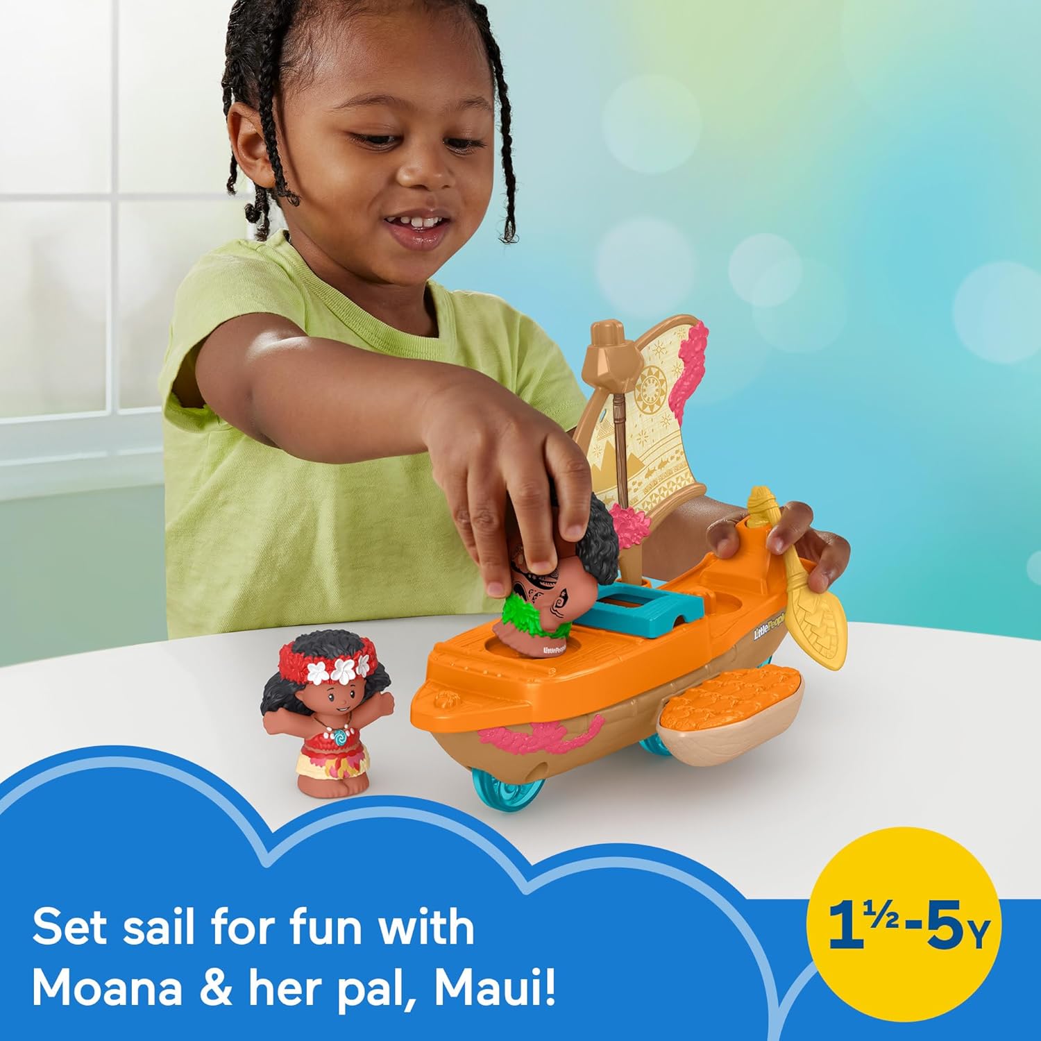 Fisher-Price Little People Disney Princess Moana & Maui's Canoe