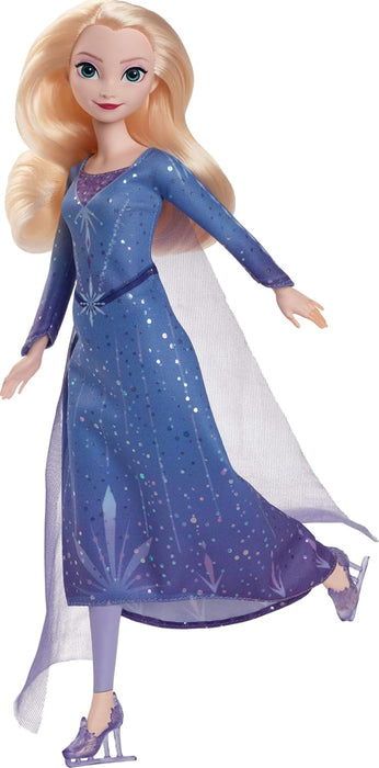 Mattel Disney Frozen Elsa Fashion Doll & Accessories, Ice-Skating Look with Removeable Dress & Skates Plus 1 Pair of Shoes, Inspired by Frozen: Winter Festival, JBG53