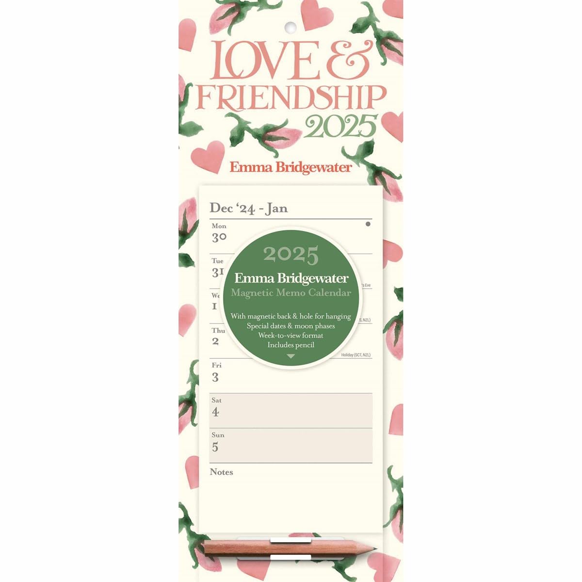2025 Emma Bridgewater Hearts & Rosebud Wtv Magnetic