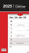 Essential (Week To View) Stubby Slim Calendar 2025