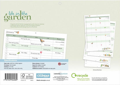 Life in the Garden (Month To View) A4 Planner 2025 (PFP)
