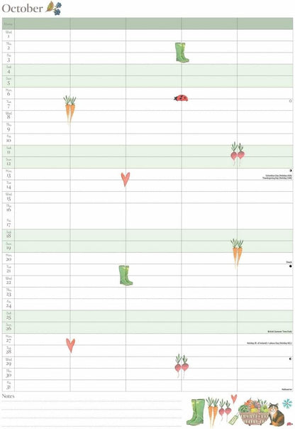 Life in the Garden (Month To View) A4 Planner 2025 (PFP)