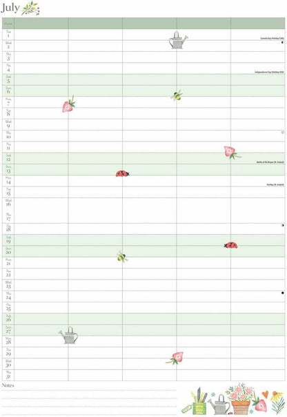 Life in the Garden (Month To View) A4 Planner 2025 (PFP)