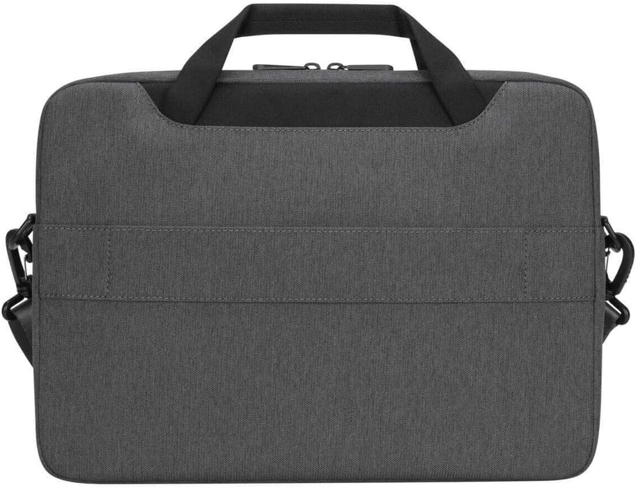 Targus Cypress Slimcase with EcoSmart Designed for Business Traveler and School fit up to 15.6-Inch Laptop/Notebook, Light Gray (TBS92602GL)