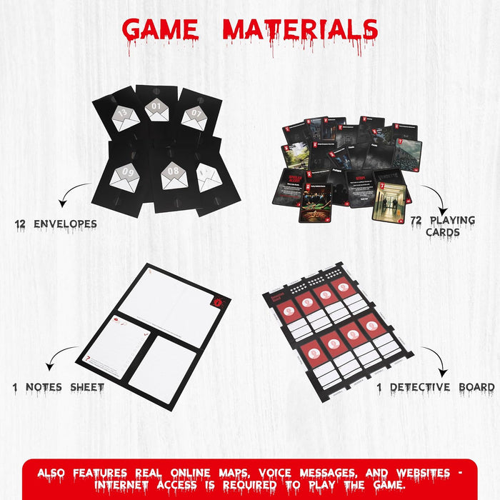 Thames & Kosmos Masters of Crime: Vendetta, Immersive Crime-Solving Card Game, Cooperative Card Games for Adults and Teens, Board Games for Game Night, For 1 to 6 Players, Age 16+