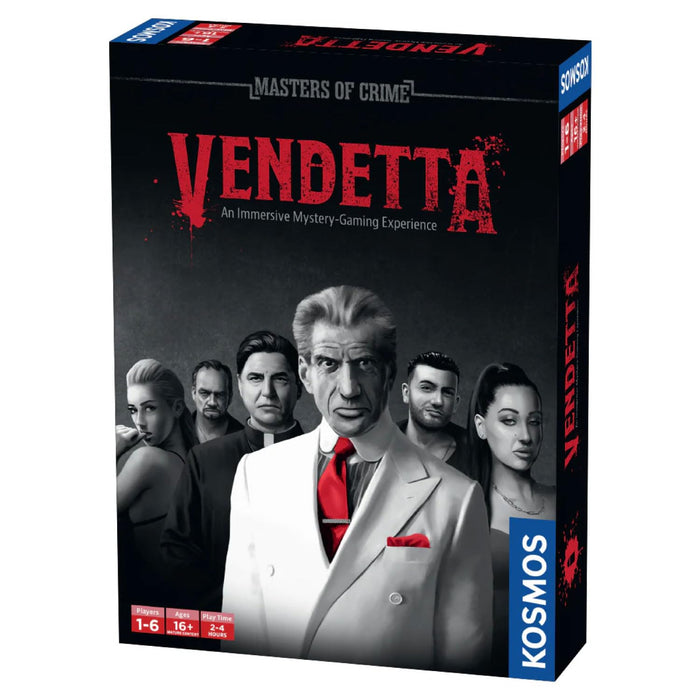 Thames & Kosmos Masters of Crime: Vendetta, Immersive Crime-Solving Card Game, Cooperative Card Games for Adults and Teens, Board Games for Game Night, For 1 to 6 Players, Age 16+