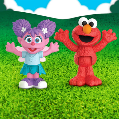 Sesame Street Neighborhood Friends Poseable figurines 2 Pack 7.5 cm tall (Elmo & Abby
