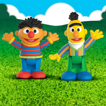 Sesame Street Neighborhood Friends Poseable figurines 2 Pack 7.5 cm tall (Bert & Ernie)