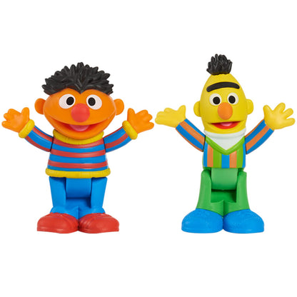 Sesame Street Neighborhood Friends Poseable figurines 2 Pack 7.5 cm tall (Bert & Ernie)