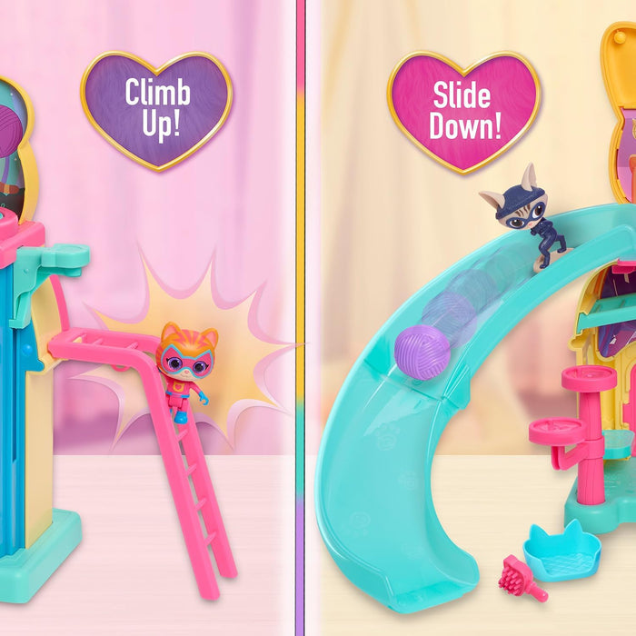 Just Play 67002 SuperKitties Purr 'N' Play Playset, Multicolor