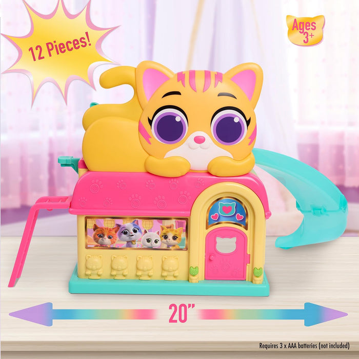 Just Play 67002 SuperKitties Purr 'N' Play Playset, Multicolor