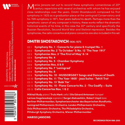 Shostakovich: The Complete Symphonies/Piano Concertos...