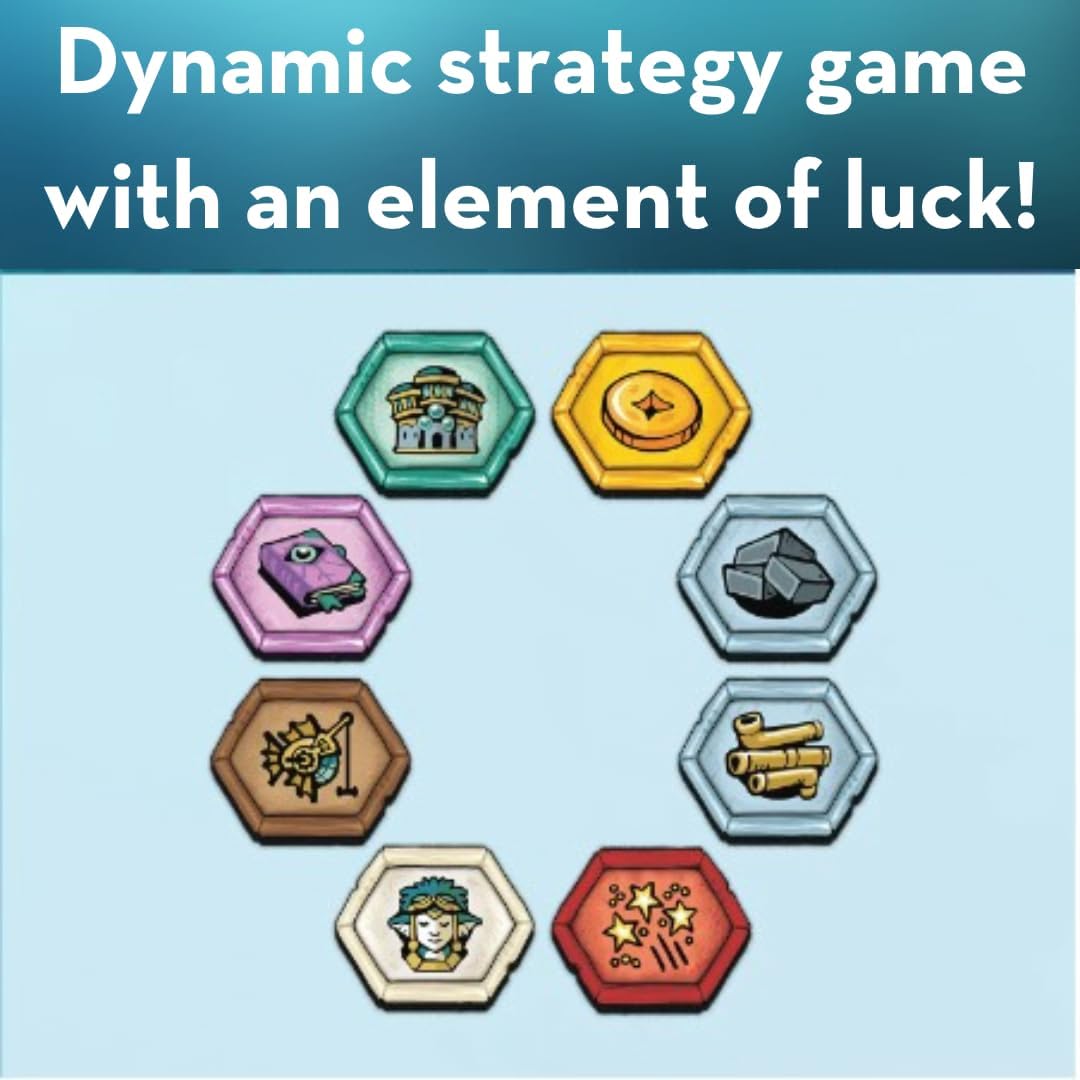 Thames & Kosmos - Pacifica - Strategy Game, Family Game for Games Night, Board Game for Adults and Kids, For 2 Players, Ages 10+