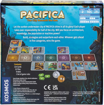 Thames & Kosmos - Pacifica - Strategy Game, Family Game for Games Night, Board Game for Adults and Kids, For 2 Players, Ages 10+