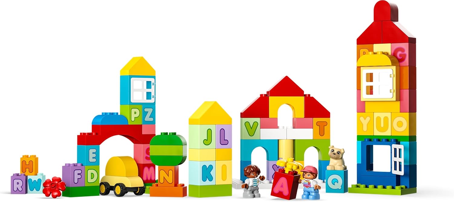LEGO Duplo Classic 10935 Das Stadtalphabet, Bildungsspielzeug, Lernen Sie Farben und Briefe