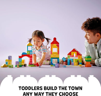 LEGO Duplo Classic 10935 Das Stadtalphabet, Bildungsspielzeug, Lernen Sie Farben und Briefe