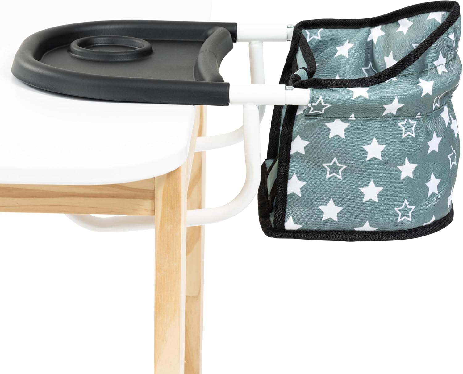 Bayer Design 65858AA Tischsitz für Puppen, Puppensitz, Zubehör für Babypuppen, Nordisches grün