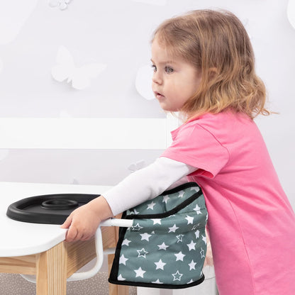Bayer Design 65858AA Tischsitz für Puppen, Puppensitz, Zubehör für Babypuppen, Nordisches grün