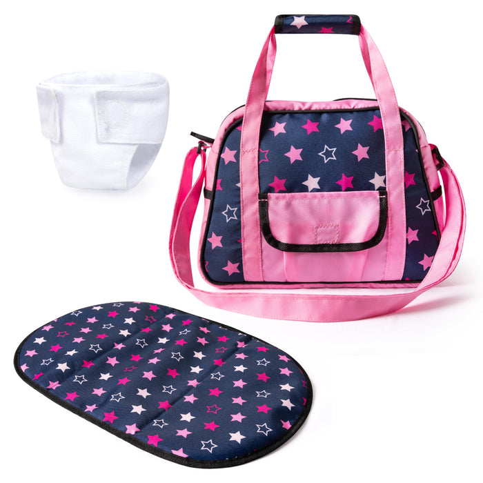 Bayer Design 69016AA changing bag for dolls, changing mat, sewing diaper, nappy,doll accessories