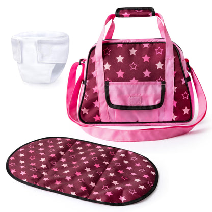 Bayer Design 69023AA changing bag for dolls, changing mat, sewing diaper, nappy,doll accessories
