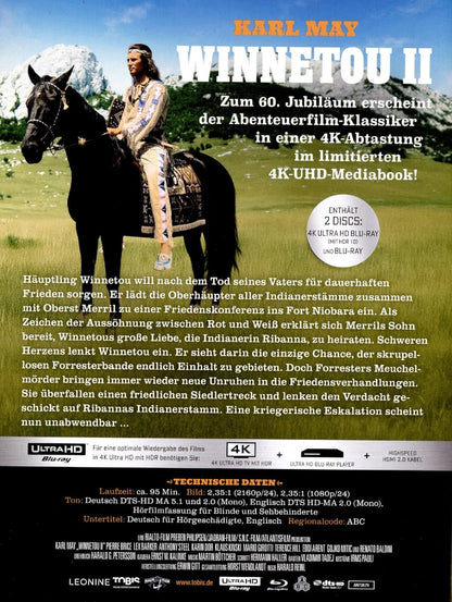 Winnetou 2 - Limited Edition - Mediabook (4K Ultra HD) (+ Blu-ray