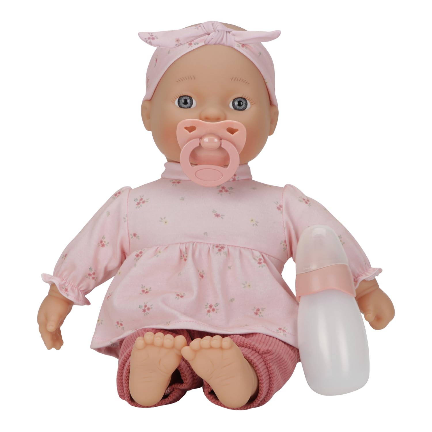 Little Dutch Lily 4581 babypop 6-delige set (poppenkleding, fopspeen en drinkfles) blauwe ogen en zacht lichaam - 36 cm - vanaf 18 maanden