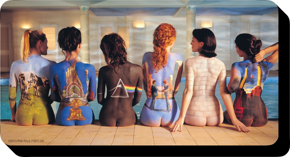 Rosa FLOYD- espalda Art Imán