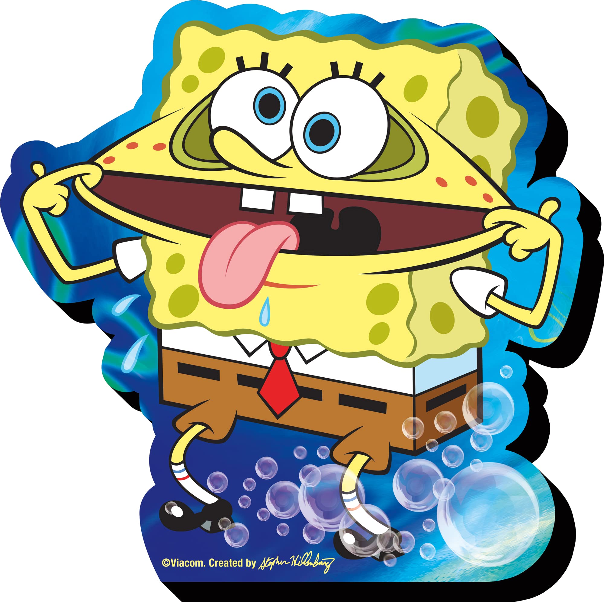 AQUARIUS Spongebob Fridge Magnet - Spongebob Squarepants - Mega Large Novelty Magnet for Refrigerator, Locker, Whiteboard, & Game Room - Officially Licensed Merchandise & Collectibles - 5.75” x 4.75”