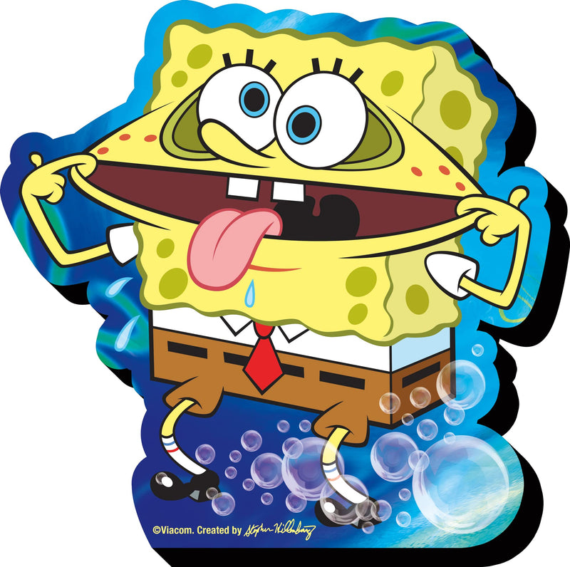 AQUARIUS Spongebob Fridge Magnet - Spongebob Squarepants - Mega Large Novelty Magnet for Refrigerator, Locker, Whiteboard, & Game Room - Officially Licensed Merchandise & Collectibles - 5.75” x 4.75”