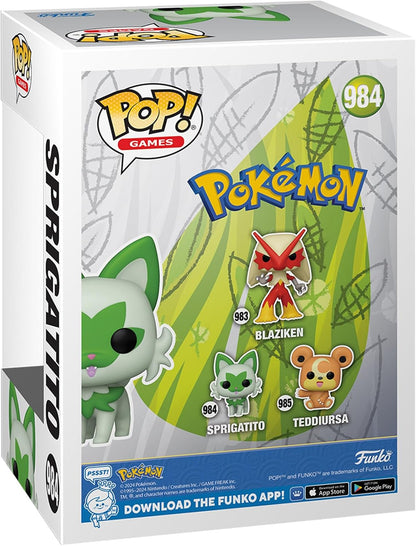 Funko POP! Games: Pokemon - Sprigatito - Collectable Vinyl Figure - Gift Idea - Official Merchandise - Toys for Kids & Adults - Video Games Fans - Model Figure for Collectors and Display