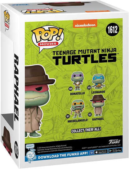 Funko Pop! Movies: Teenage Mutant Ninja Turtles (TMNT) - Raphael With Coat & Hat - TMNT 1990 - Collectable Vinyl Figure - Gift Idea - Official Merchandise - Toys for Kids & Adults - Movies Fans