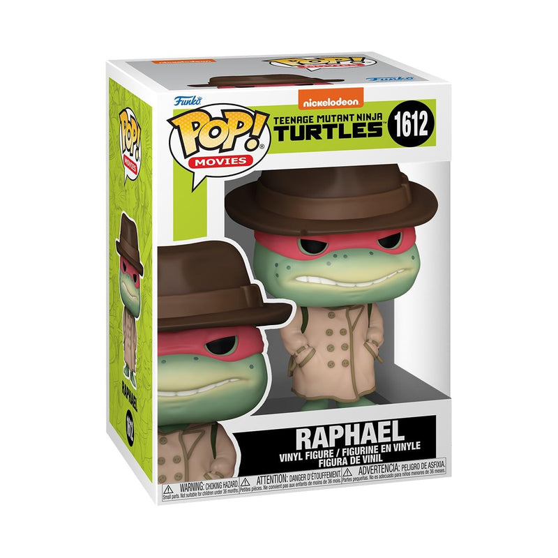 Funko Pop! Movies: Teenage Mutant Ninja Turtles (TMNT) - Raphael With Coat & Hat - TMNT 1990 - Collectable Vinyl Figure - Gift Idea - Official Merchandise - Toys for Kids & Adults - Movies Fans