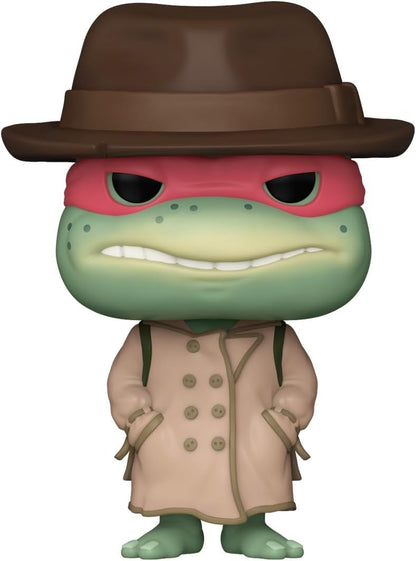 Funko Pop! Movies: Teenage Mutant Ninja Turtles (TMNT) - Raphael With Coat & Hat - TMNT 1990 - Collectable Vinyl Figure - Gift Idea - Official Merchandise - Toys for Kids & Adults - Movies Fans