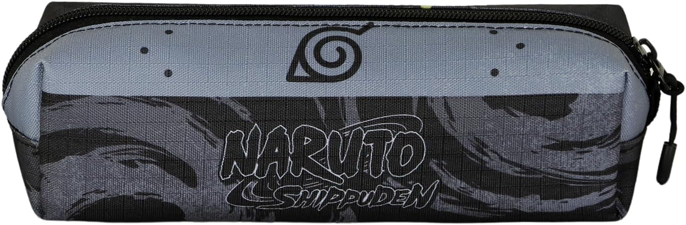 Naruto Kid-Fan Square Pencil Case 2.2, Grey, 22 x 9 cm