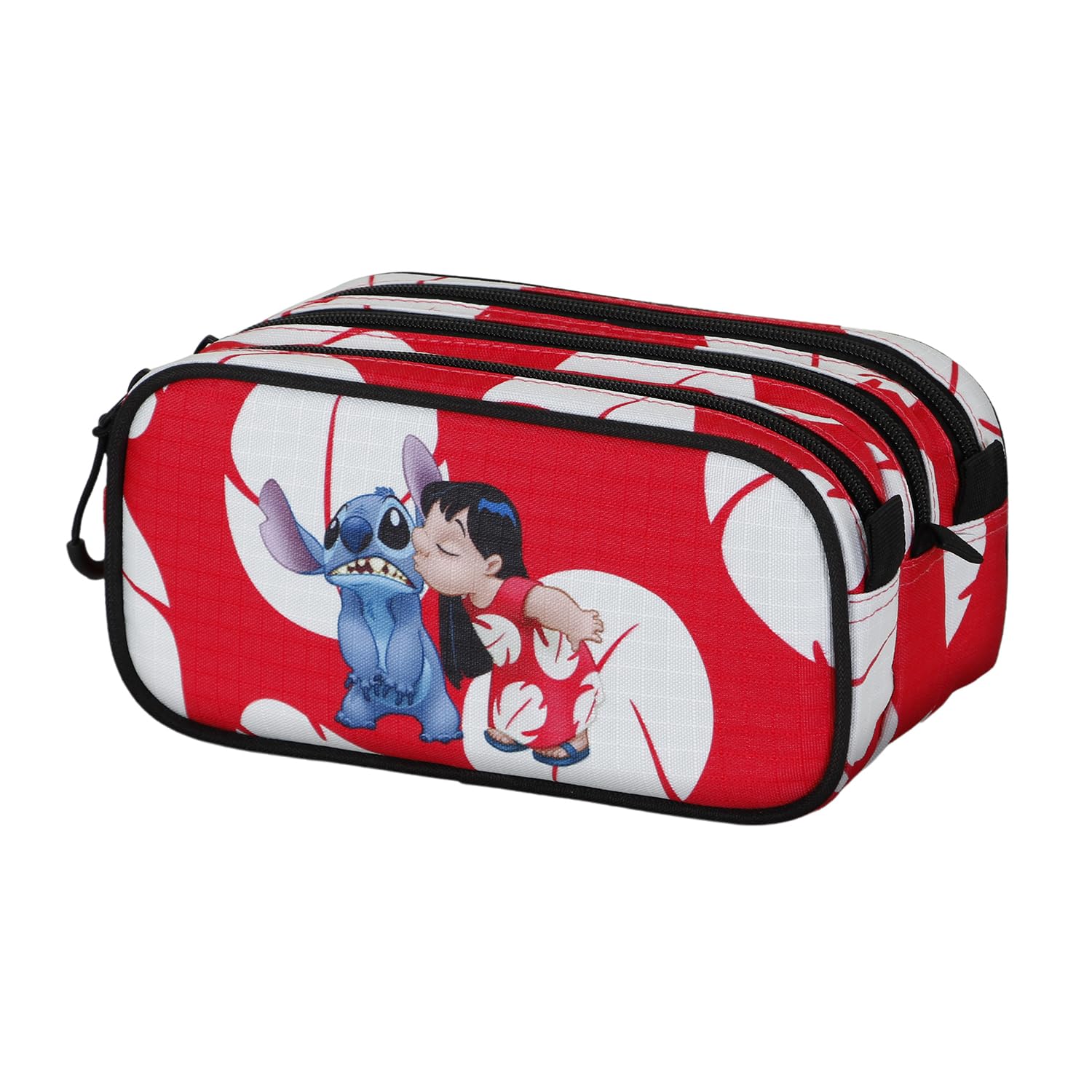 Lilo and Stitch Kiss-Fan Trick Pencil Case 2.2, Red, 23 x 11 cm