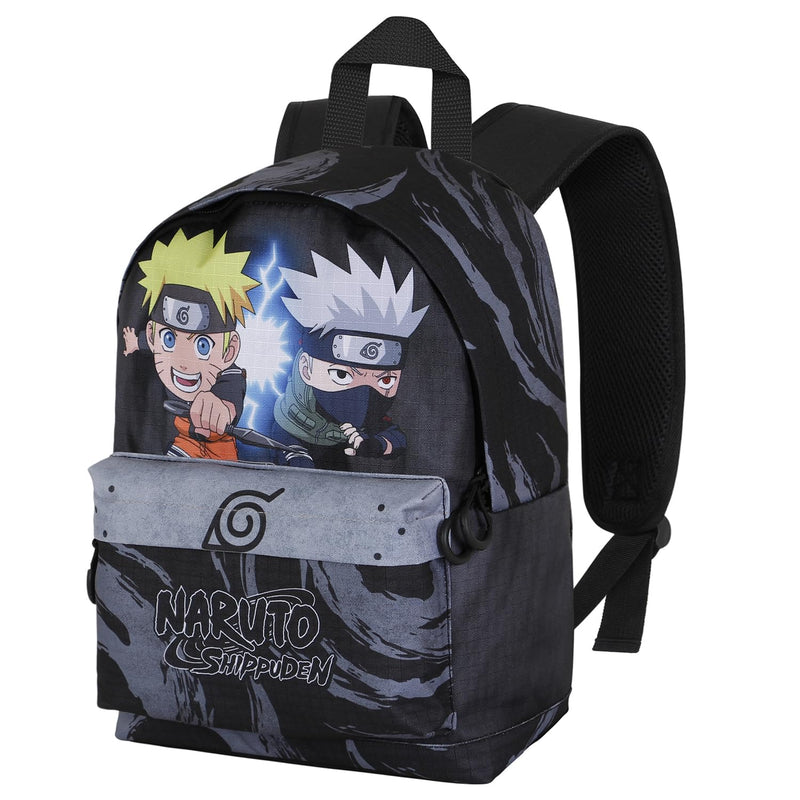 Naruto Kid-Small Fan HS Backpack, Grey, 25 x 35 cm, Capacity 12 L