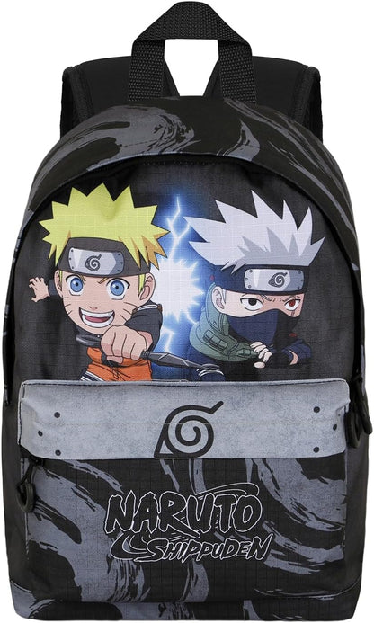 Naruto Kid-Small Fan HS Backpack, Grey, 25 x 35 cm, Capacity 12 L