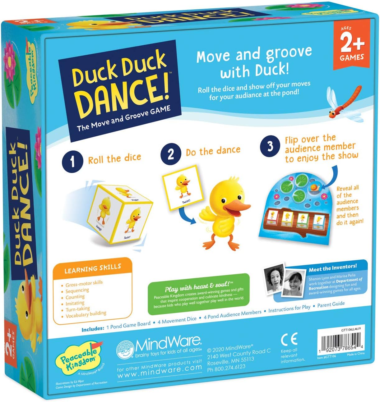 Peaceable Kingdom Duck, Duck Dance Game