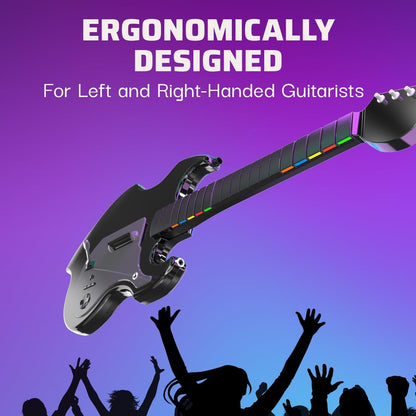 PDP Gaming RIFFMASTER Wireless Guitar Controller for Xbox Series X|S, Xbox One, & Windows 10/11 PC, Black