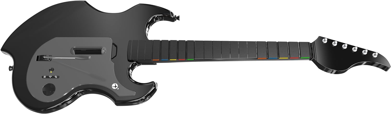 PDP Gaming RIFFMASTER Wireless Guitar Controller for Xbox Series X|S, Xbox One, & Windows 10/11 PC, Black