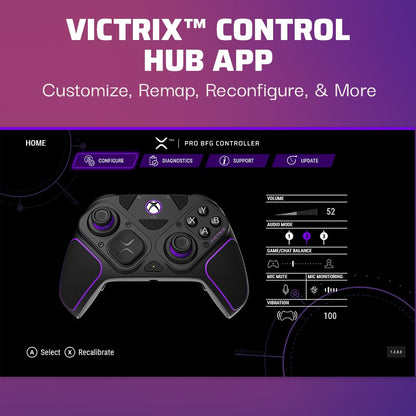 PDP Victrix Pro BFG drahtlos Controller: Black For Xbox Series X|S, Xbox One, and Windows 10/11 PC