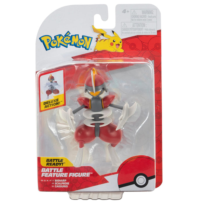 Pokémon PKW3421 - Battle Feature Figure - Caesurio Official Articulated Figure, 11.5 cm