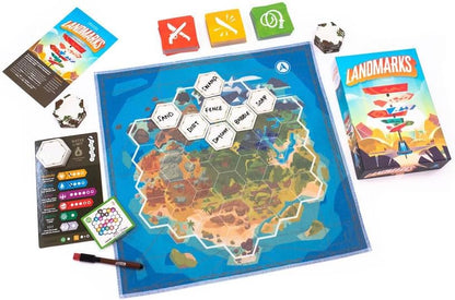 Floodgate Games | Landmarks | Board Game | 2-10 Players | Ages 10+ | English