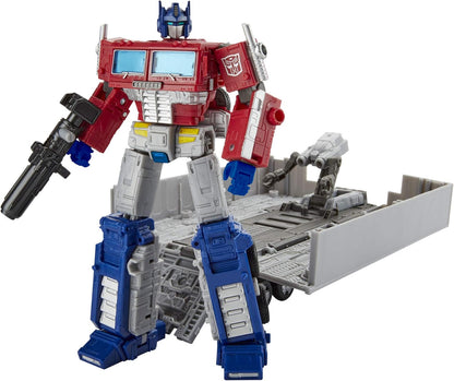 Transformers Toys Generations War for Cybertron: Earthrise Leader WFC-E11 Optimus Prime Action Figure - Kids Ages 8 and Up, 7-inch