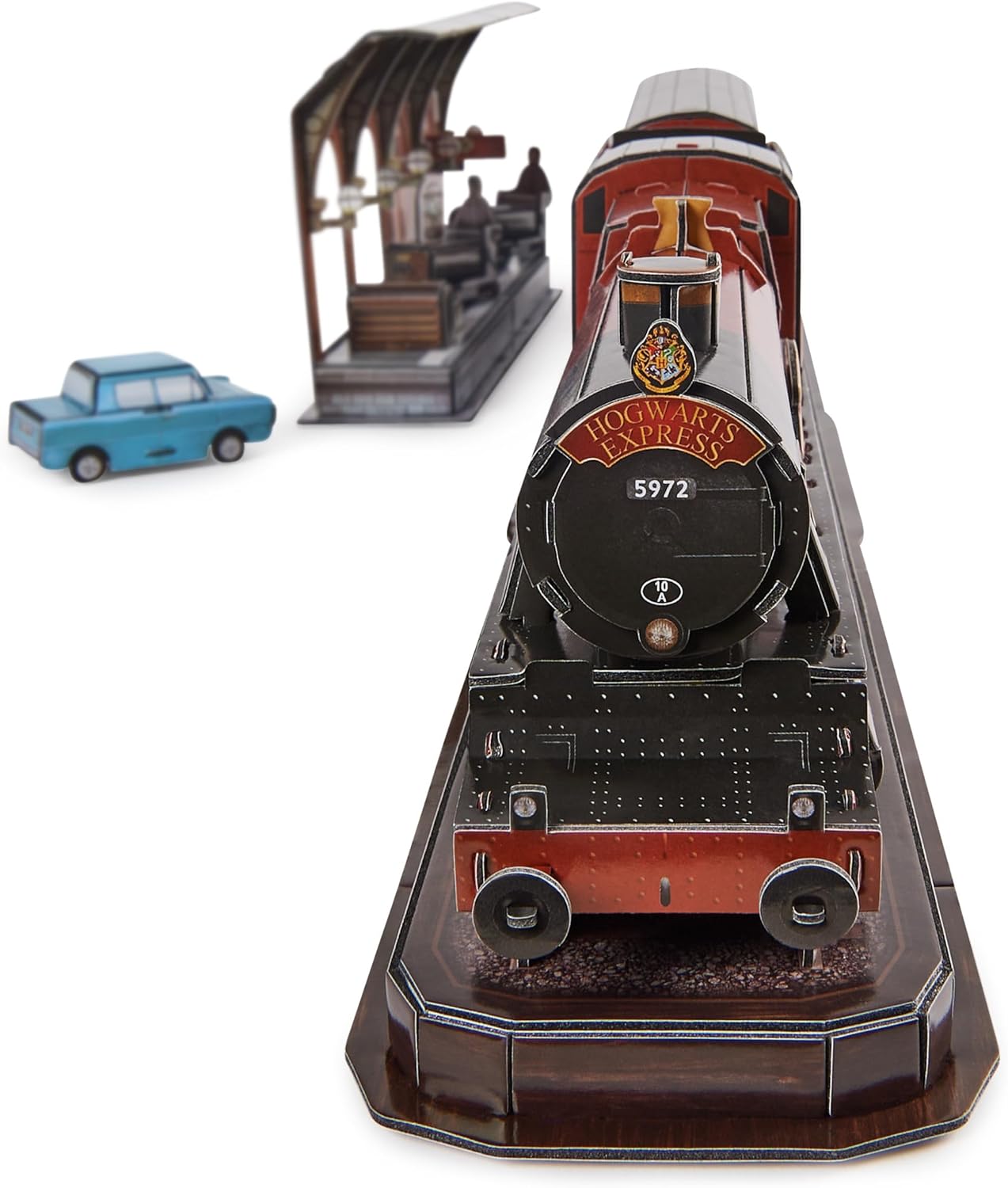 4 D Puzzles- Construction 4D Build, Hogwarts-Express 181 pièces, 76,2 cm de Long, Cadeaux Harry Potter, décoration de Table, Puzzles 3D pour Adultes et Adolescents, 6069814