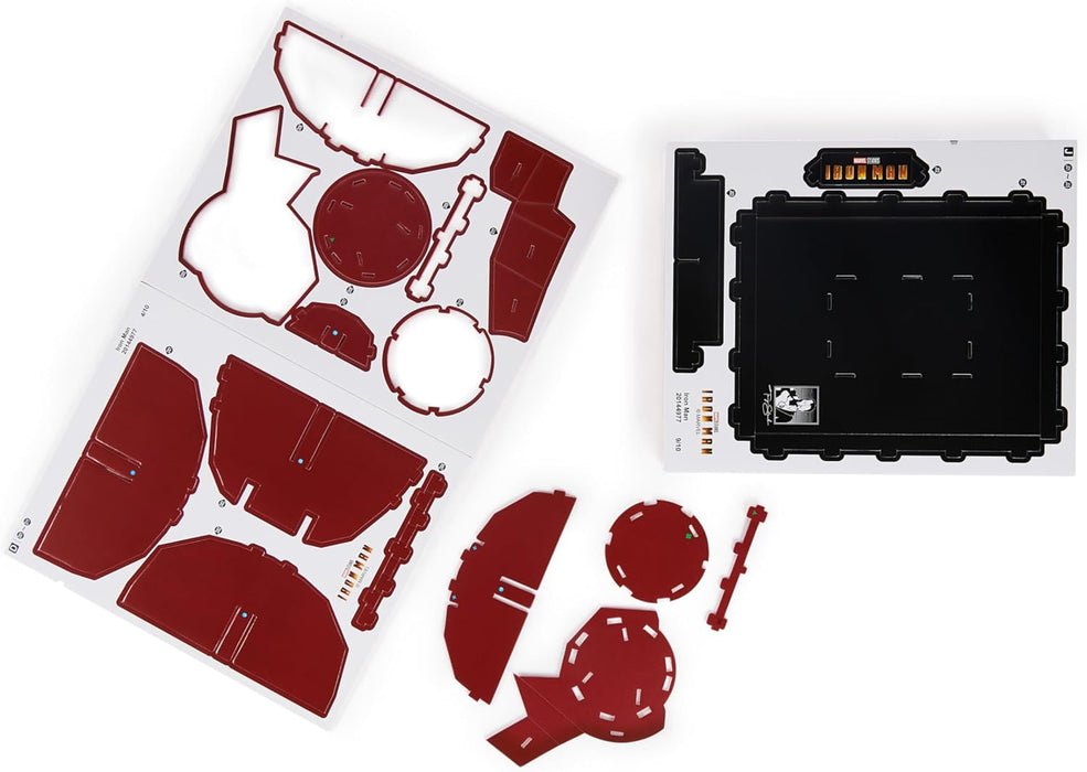 4 D Puzzles 6069819 4D, Marvel, Model Set with Stand, 96 Pieces | Iron Man Helmet, Table Decoration | Building Toys | 3D Puzzles for Adults and Teenagers