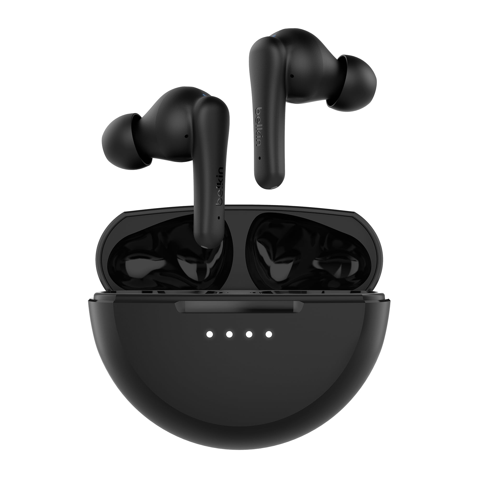 Belkin SoundForm Rhythm True Wireless Earbuds with Built-in Microphone, USB-C Fast Charging, 28H Battery Life, IPX5 Water Resistance - Bluetooth Earbuds for iPhone, iPad, Galaxy, Pixel & More