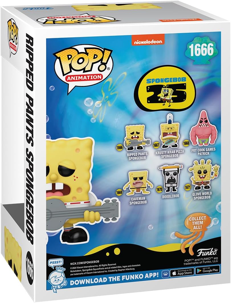 Funko Pop! TV: SBS 25th - Spongebob Squarepants - SB With Guitar - Spongebob - Collectable Vinyl Figure - Gift Idea - Official Merchandise - Toys for Kids & Adults - TV Fans