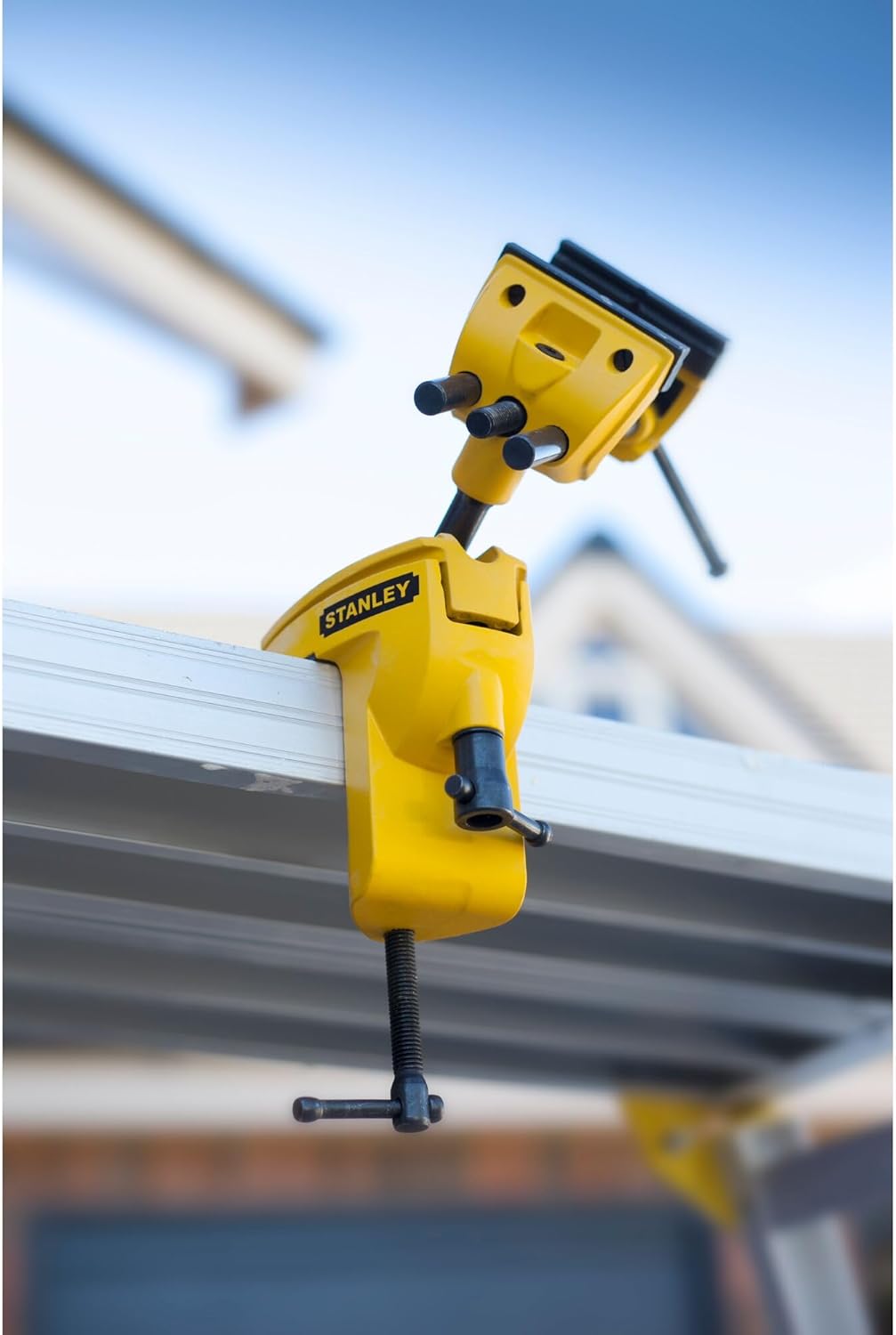 STANLEY 1-83-069 MAXSTEEL Multi Angle Vice, Yellow/Black